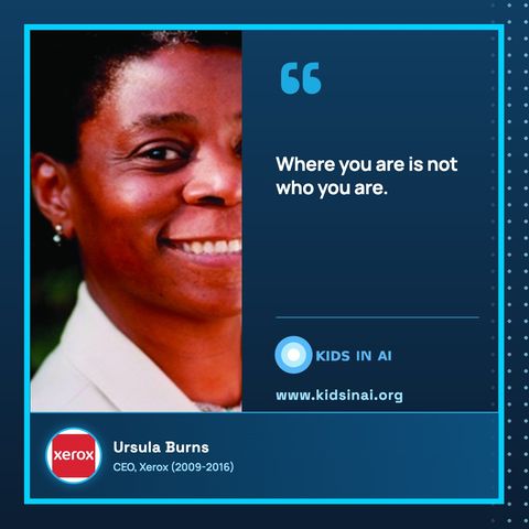 Quote card: Ursula Burns