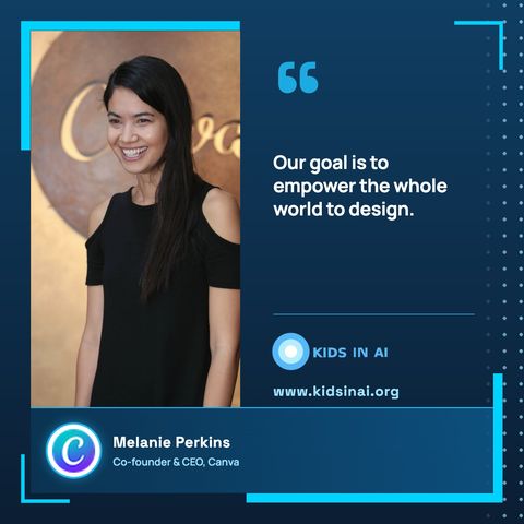 Quote card: Melanie Perkins