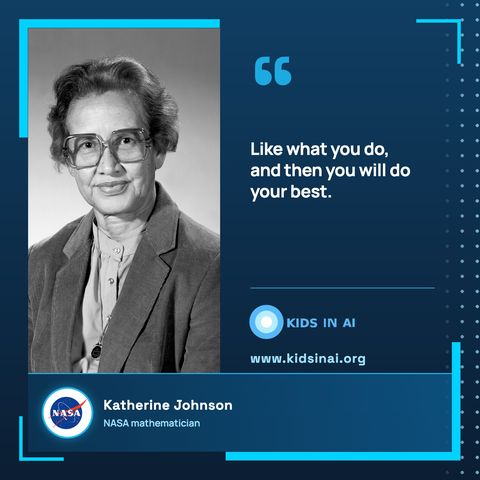 Quote card: Katherine Johnson