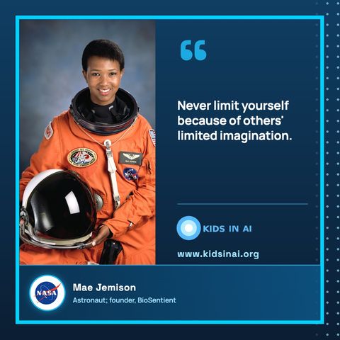 Quote card: Mae Jemison
